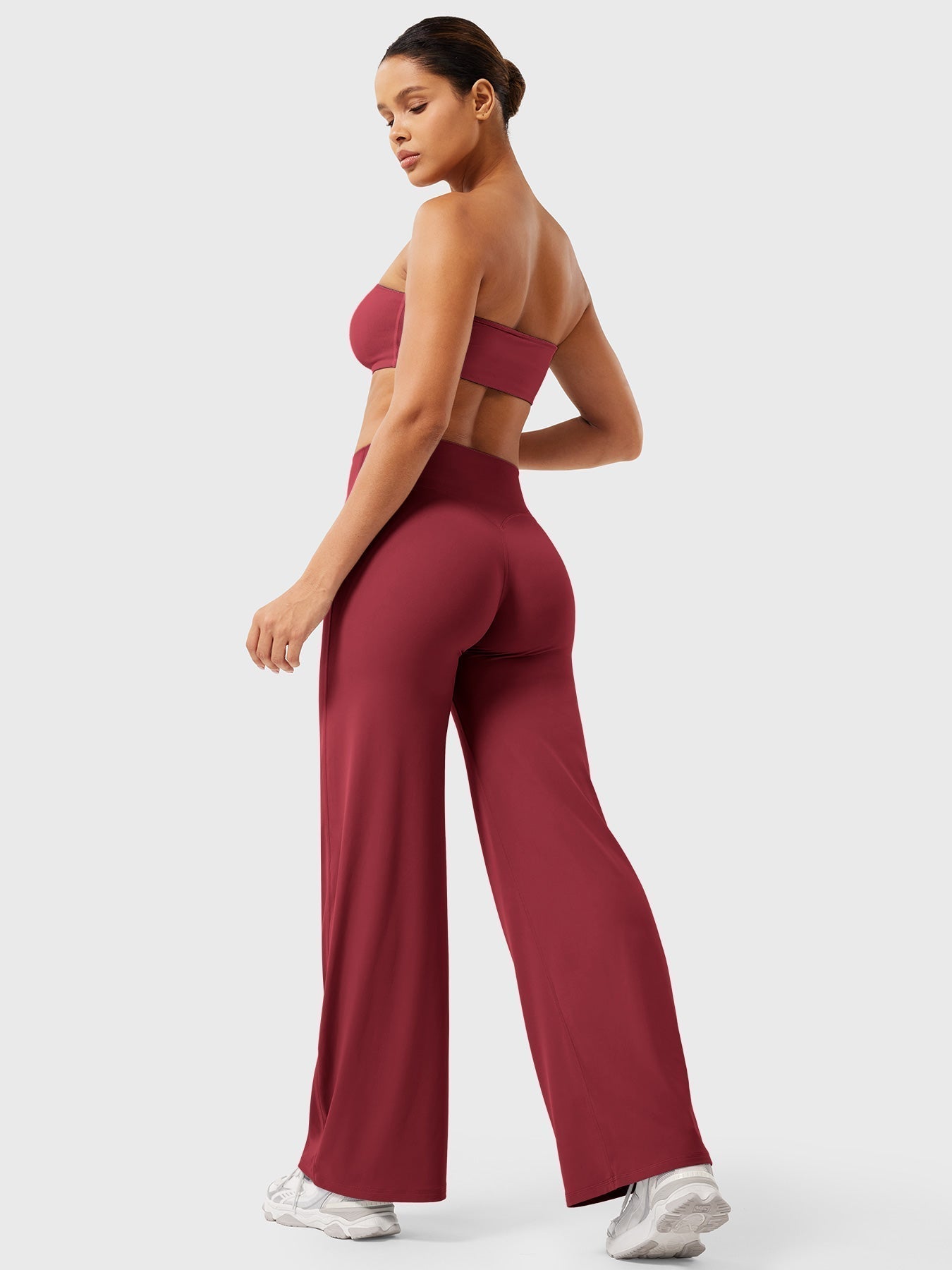 High Waist Flared Pants for Women | Lightweight Summer Fabric | Casual Chic Design | Ideal for Warm Weather Wear