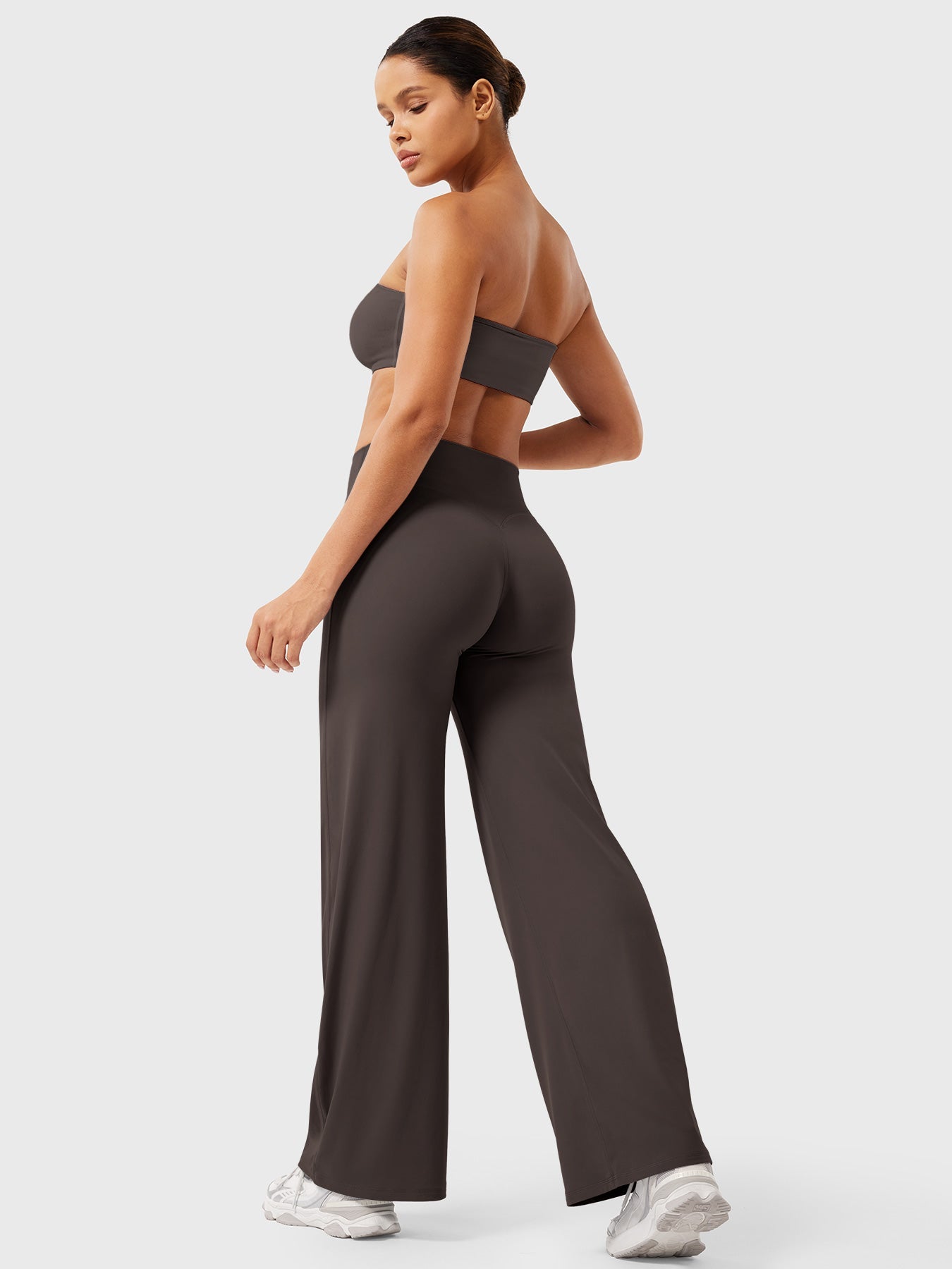High Waist Flared Pants for Women | Lightweight Summer Fabric | Casual Chic Design | Ideal for Warm Weather Wear