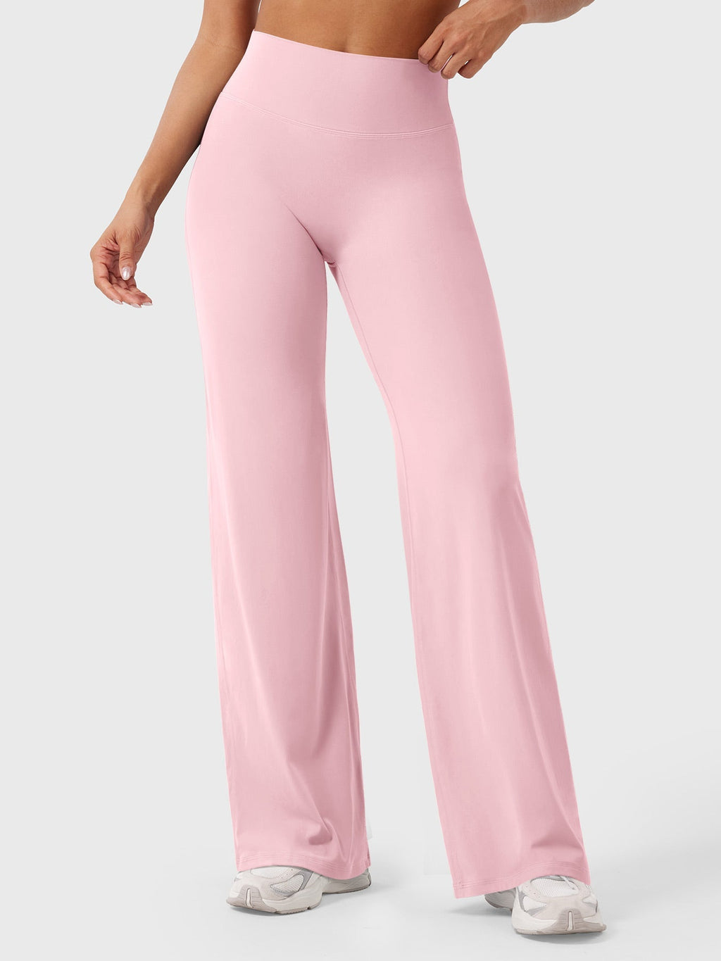 High Waist Flared Pants for Women | Lightweight Summer Fabric | Casual Chic Design | Ideal for Warm Weather Wear