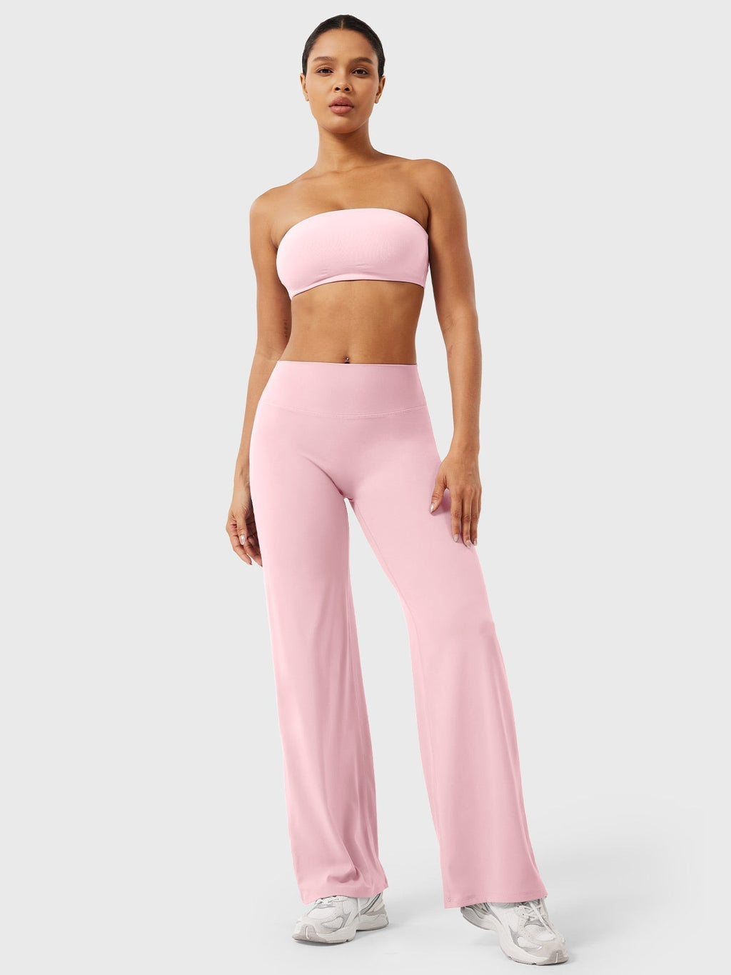 High Waist Flared Pants for Women | Lightweight Summer Fabric | Casual Chic Design | Ideal for Warm Weather Wear