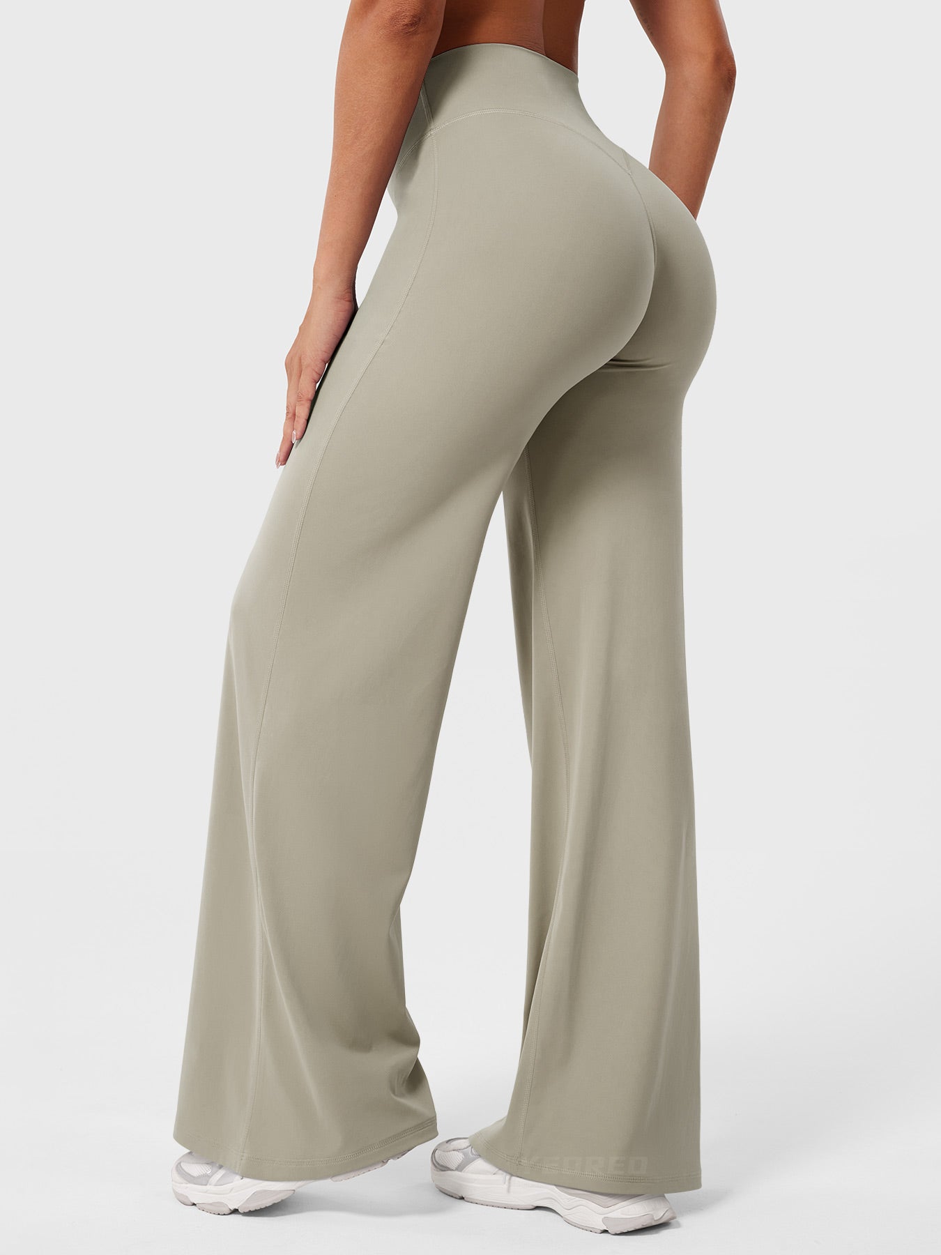 High Waist Flared Pants for Women | Lightweight Summer Fabric | Casual Chic Design | Ideal for Warm Weather Wear