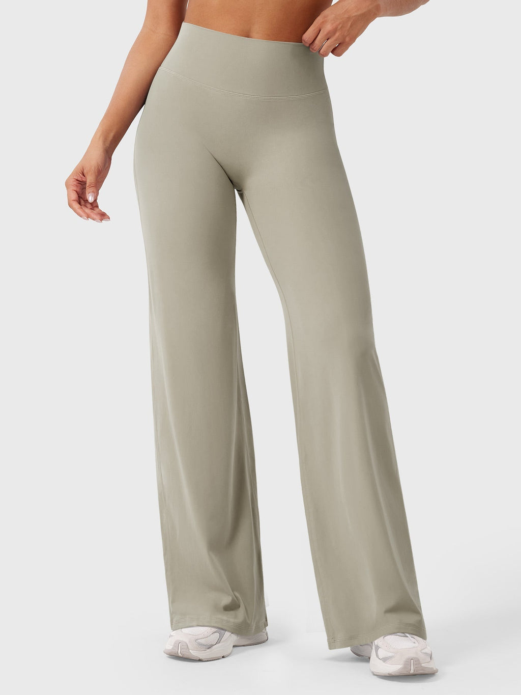 High Waist Flared Pants for Women | Lightweight Summer Fabric | Casual Chic Design | Ideal for Warm Weather Wear