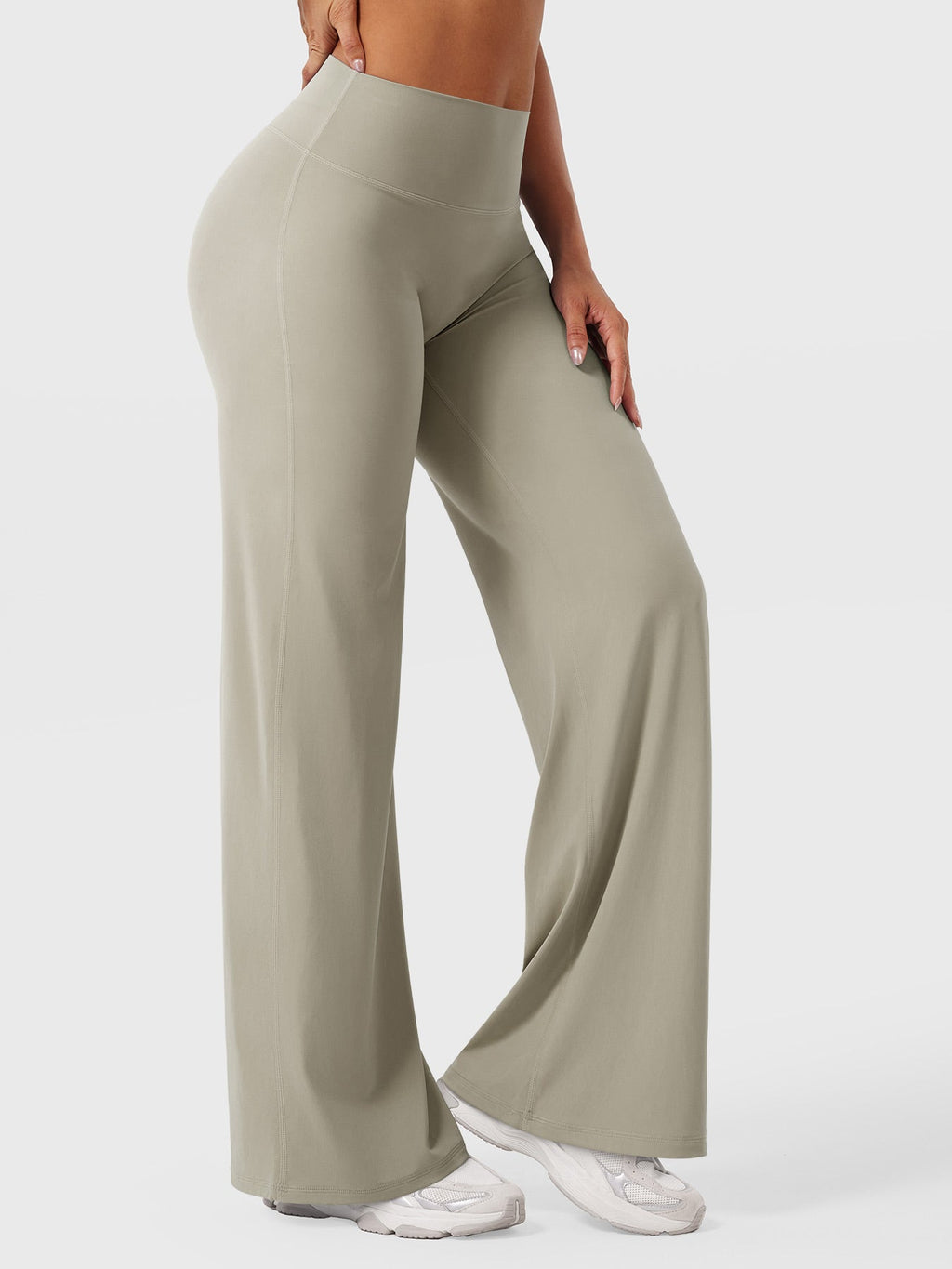 High Waist Flared Pants for Women | Lightweight Summer Fabric | Casual Chic Design | Ideal for Warm Weather Wear