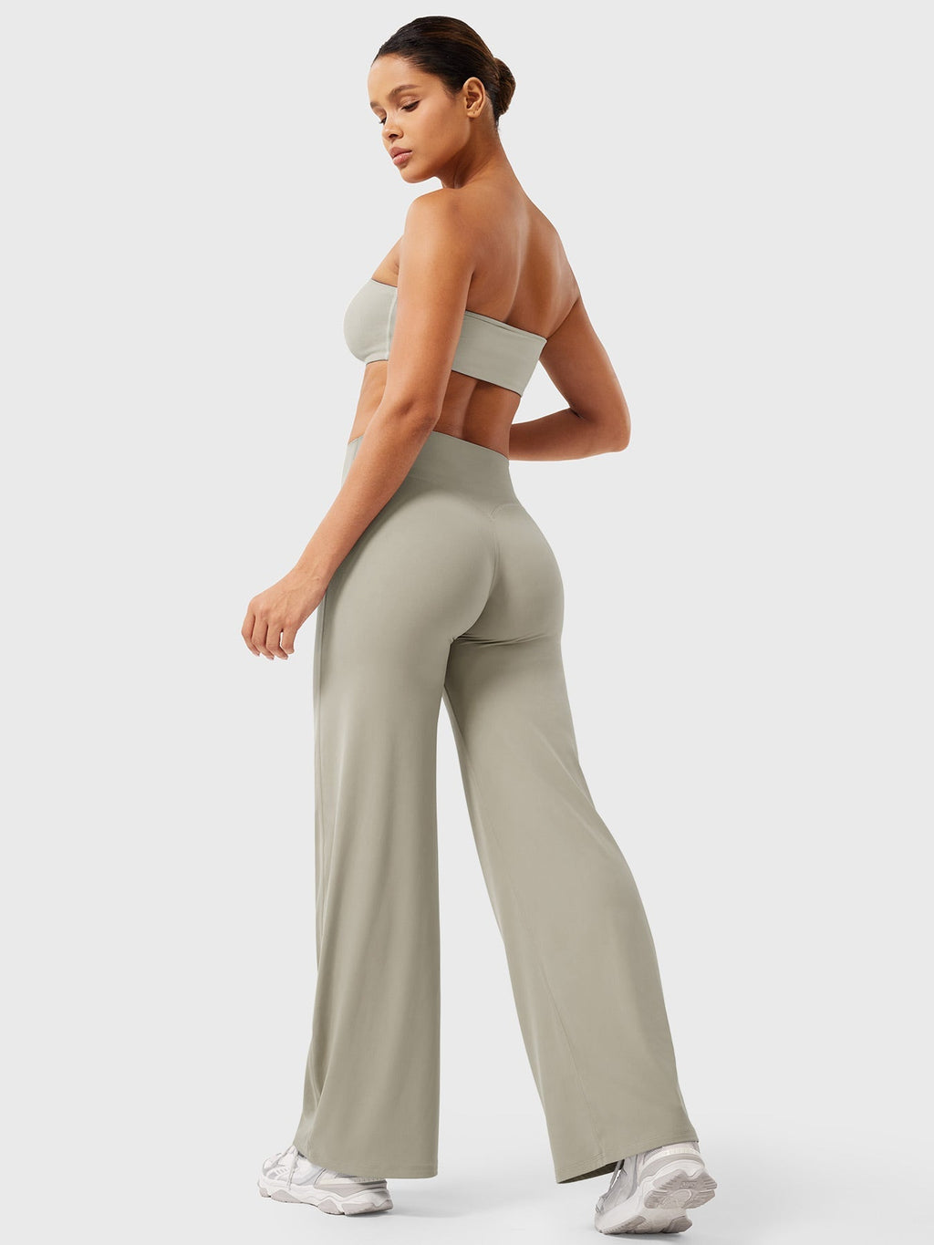 High Waist Flared Pants for Women | Lightweight Summer Fabric | Casual Chic Design | Ideal for Warm Weather Wear