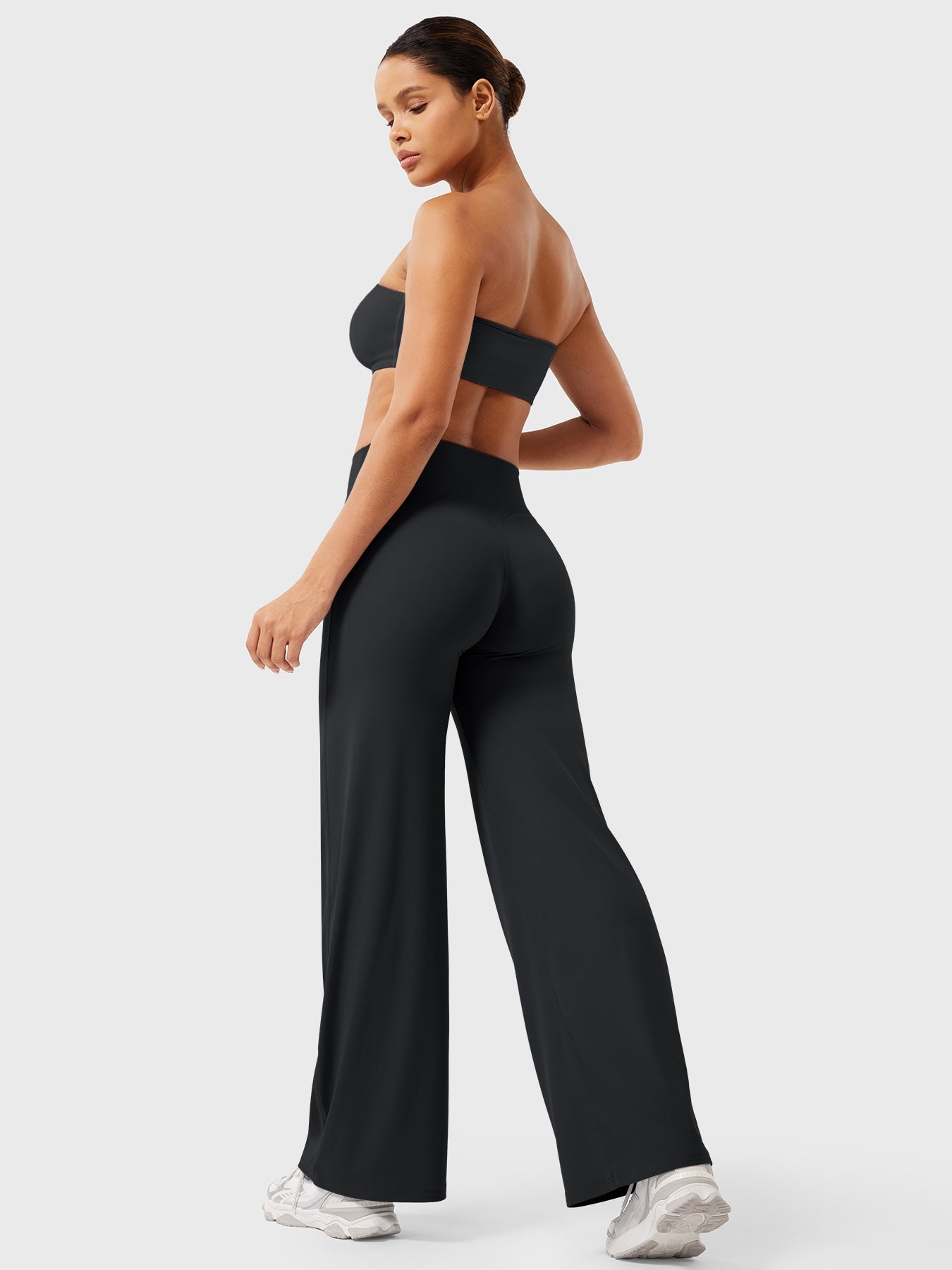 High Waist Flared Pants for Women | Lightweight Summer Fabric | Casual Chic Design | Ideal for Warm Weather Wear