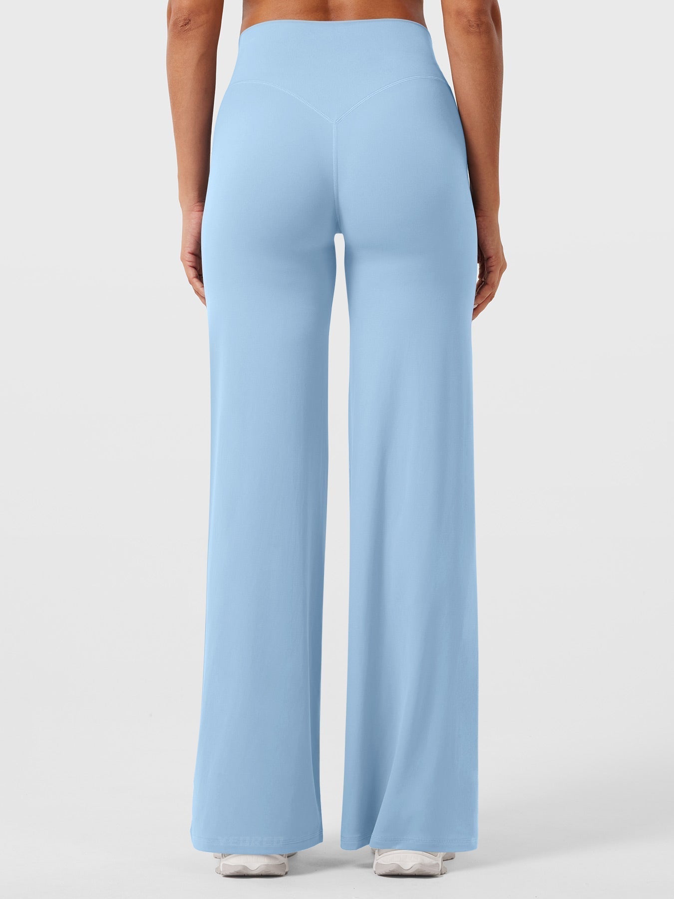High Waist Flared Pants for Women | Lightweight Summer Fabric | Casual Chic Design | Ideal for Warm Weather Wear