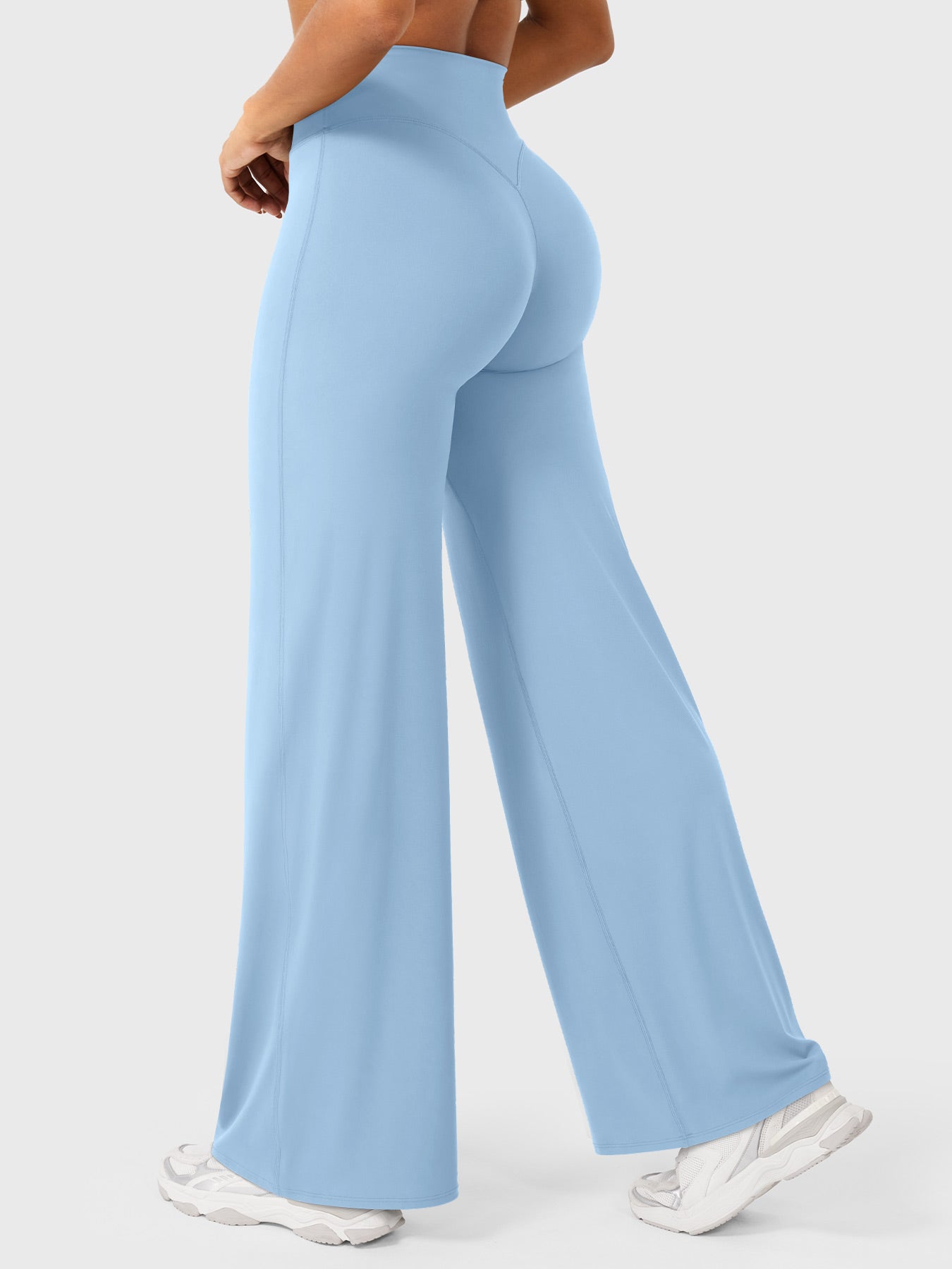 High Waist Flared Pants for Women | Lightweight Summer Fabric | Casual Chic Design | Ideal for Warm Weather Wear