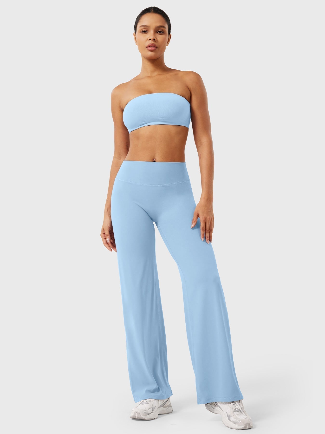 High Waist Flared Pants for Women | Lightweight Summer Fabric | Casual Chic Design | Ideal for Warm Weather Wear