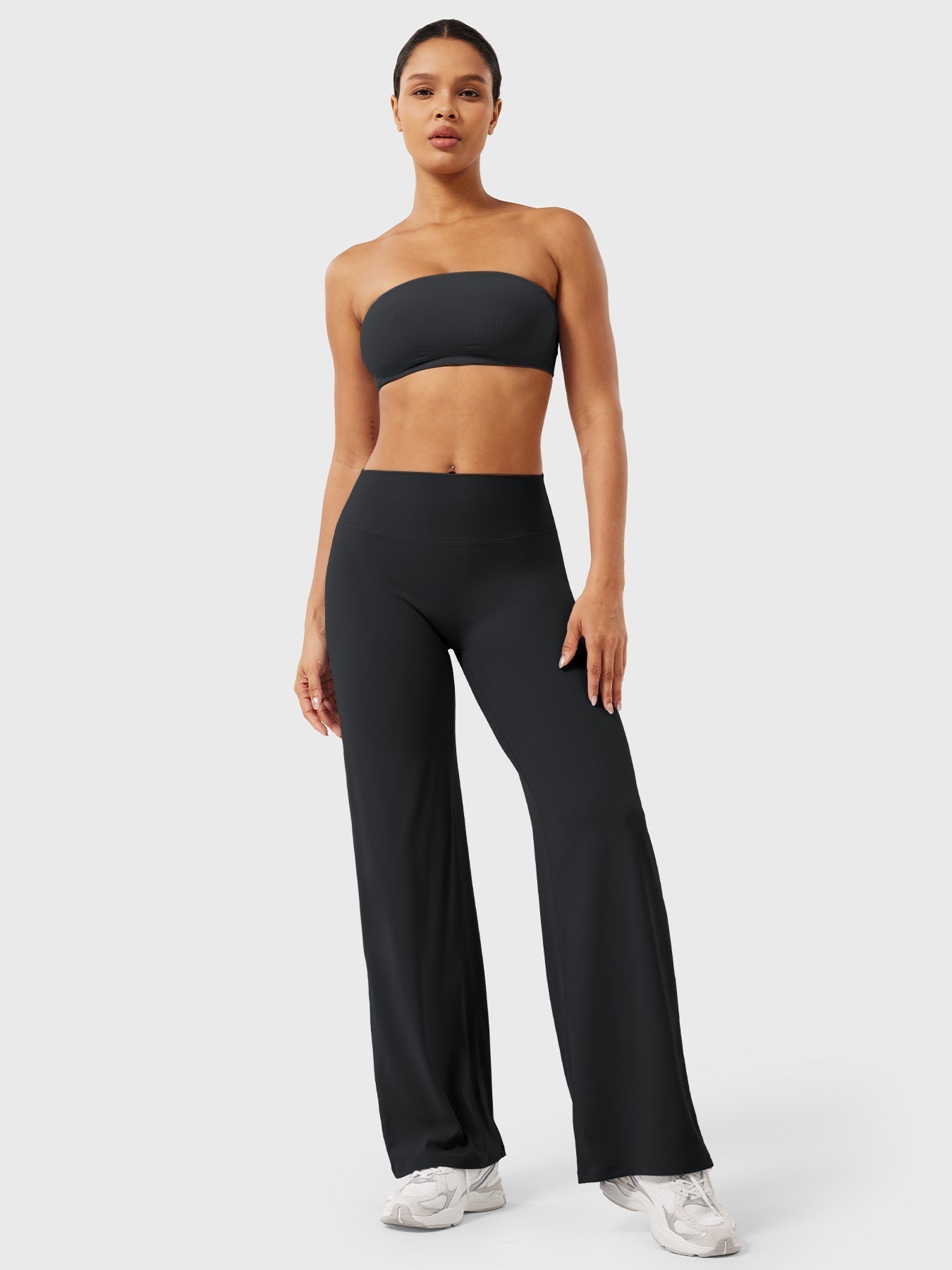 High Waist Flared Pants for Women | Lightweight Summer Fabric | Casual Chic Design | Ideal for Warm Weather Wear