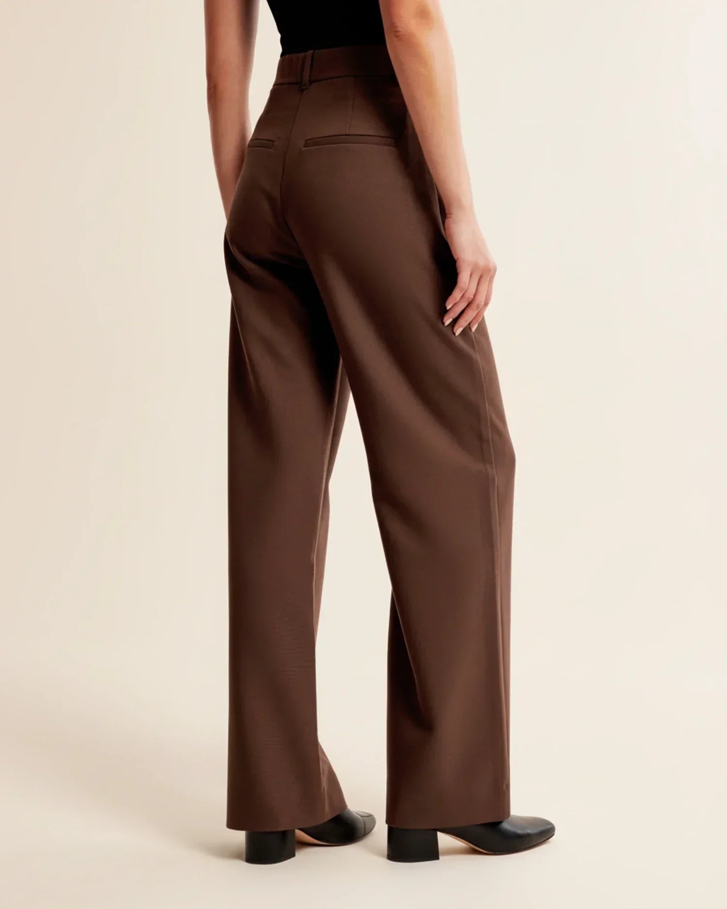 High Waist Pleated Trousers | Tailored Fit | Women's Formal Office Pants | Versatile for Casual and Professional Wear
