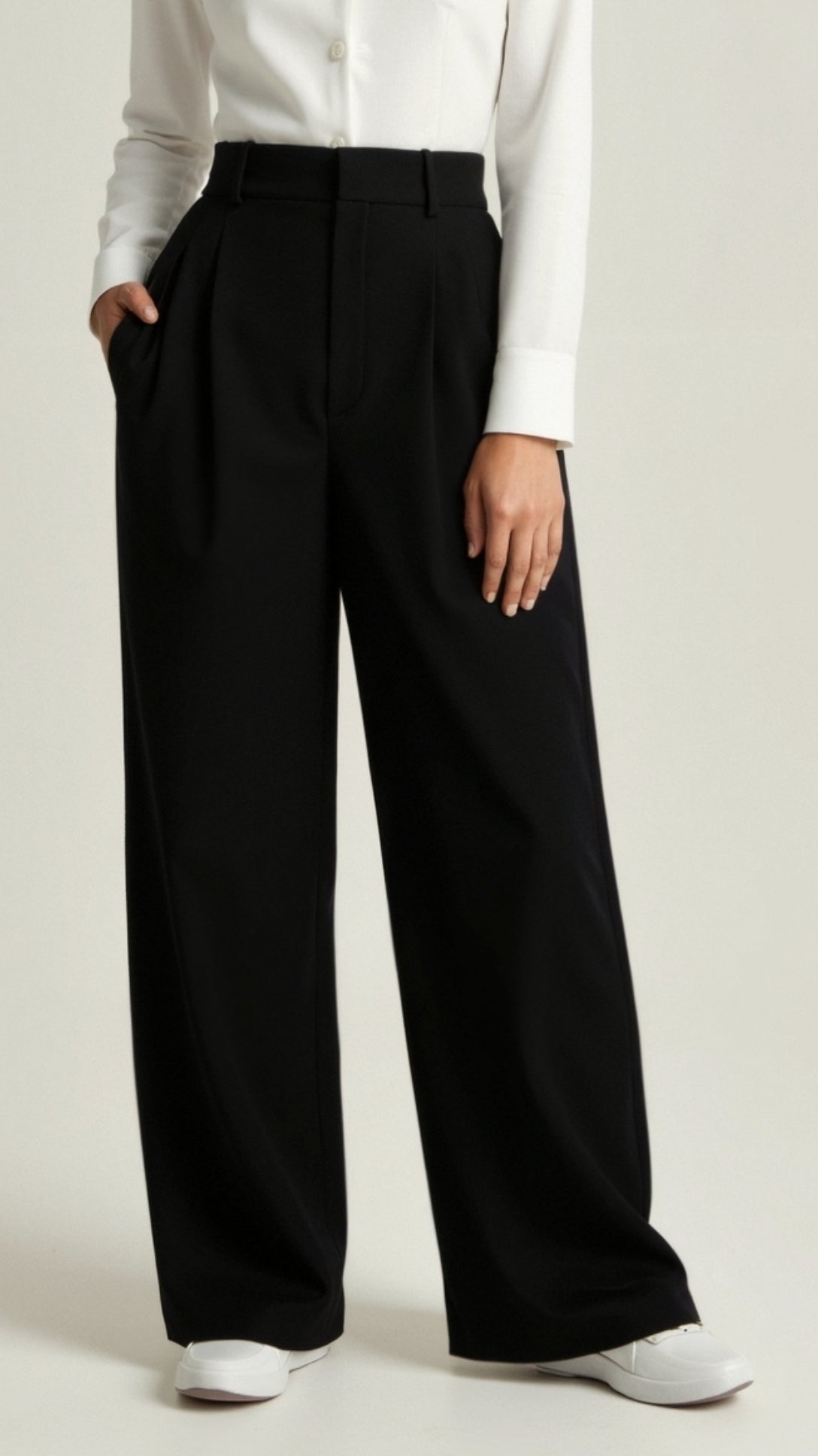 High-Waist Wide-Leg Pants for Women | Lightweight Fabric | Casual or Dressy Spring Fashion