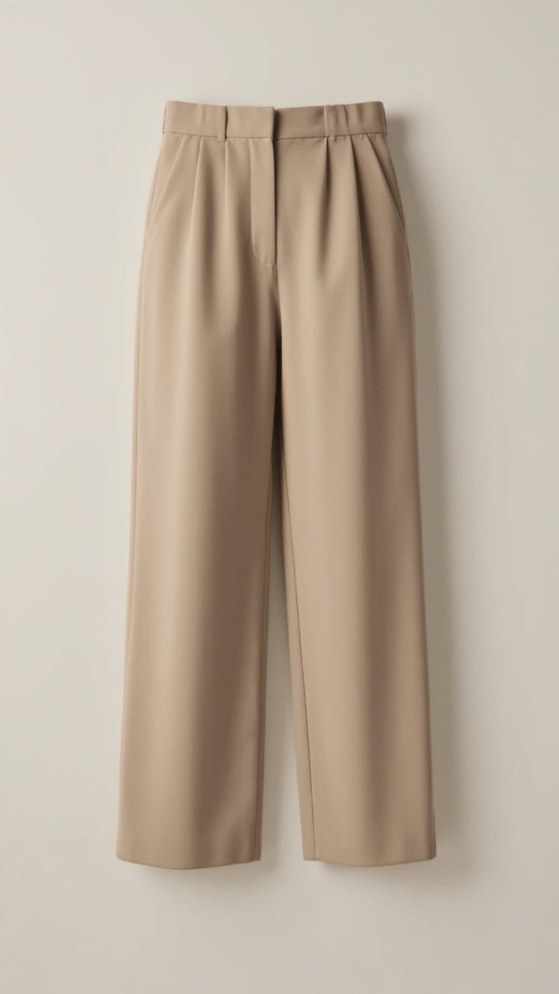 High Waisted Wide Leg Trousers | Soft Fabric | Casual & Office Style | Women's Versatile Fit Pants