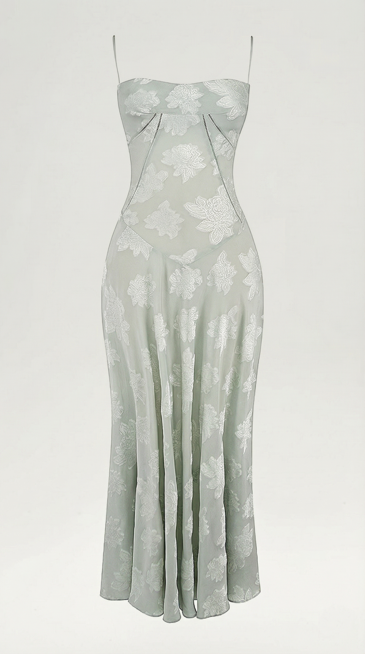 Lace Maxi Dress for Women - Elegant Floral Design - Perfect for Formal Events and Special Occasions