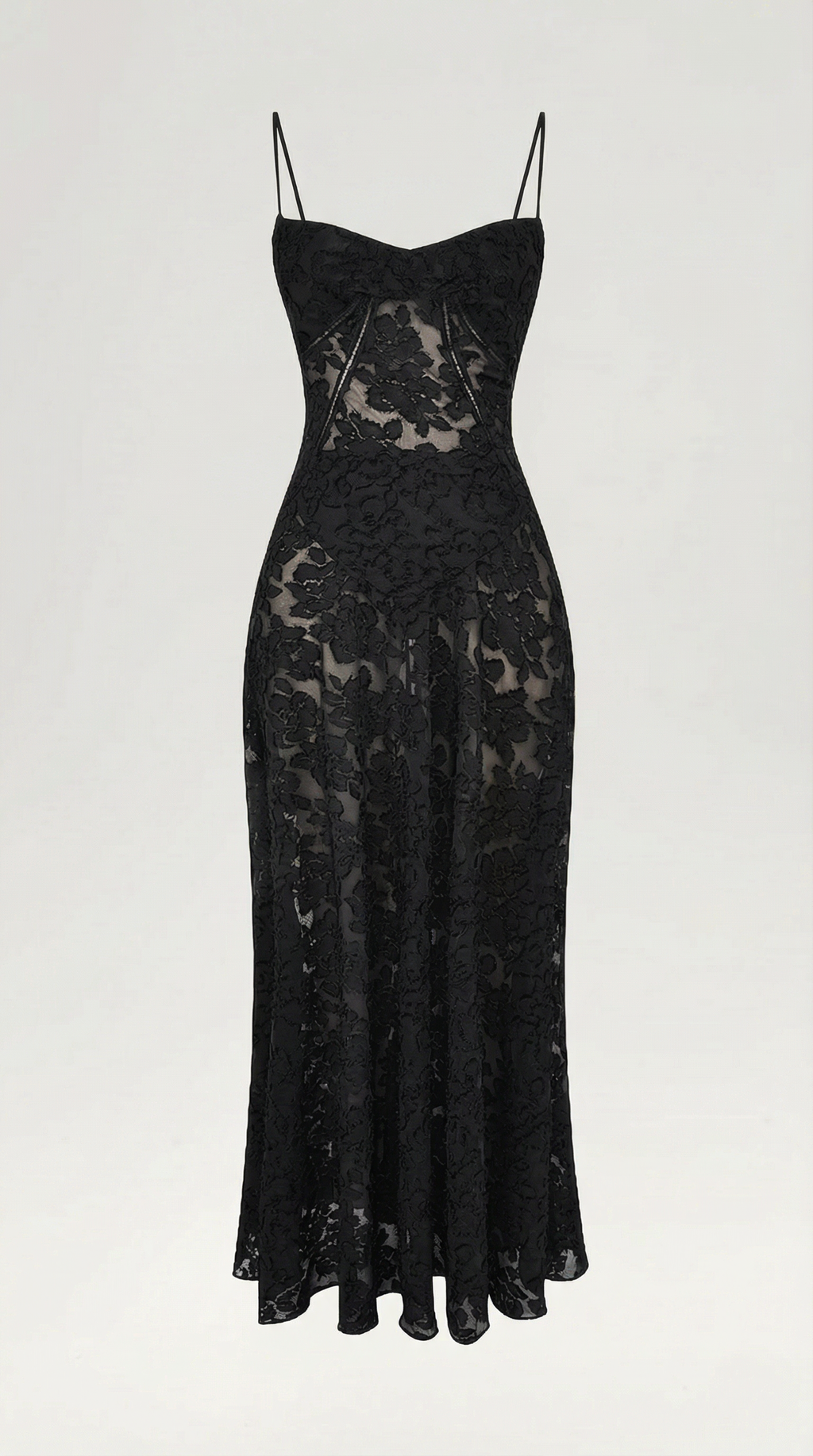 Lace Maxi Dress for Women - Elegant Floral Design - Perfect for Formal Events and Special Occasions