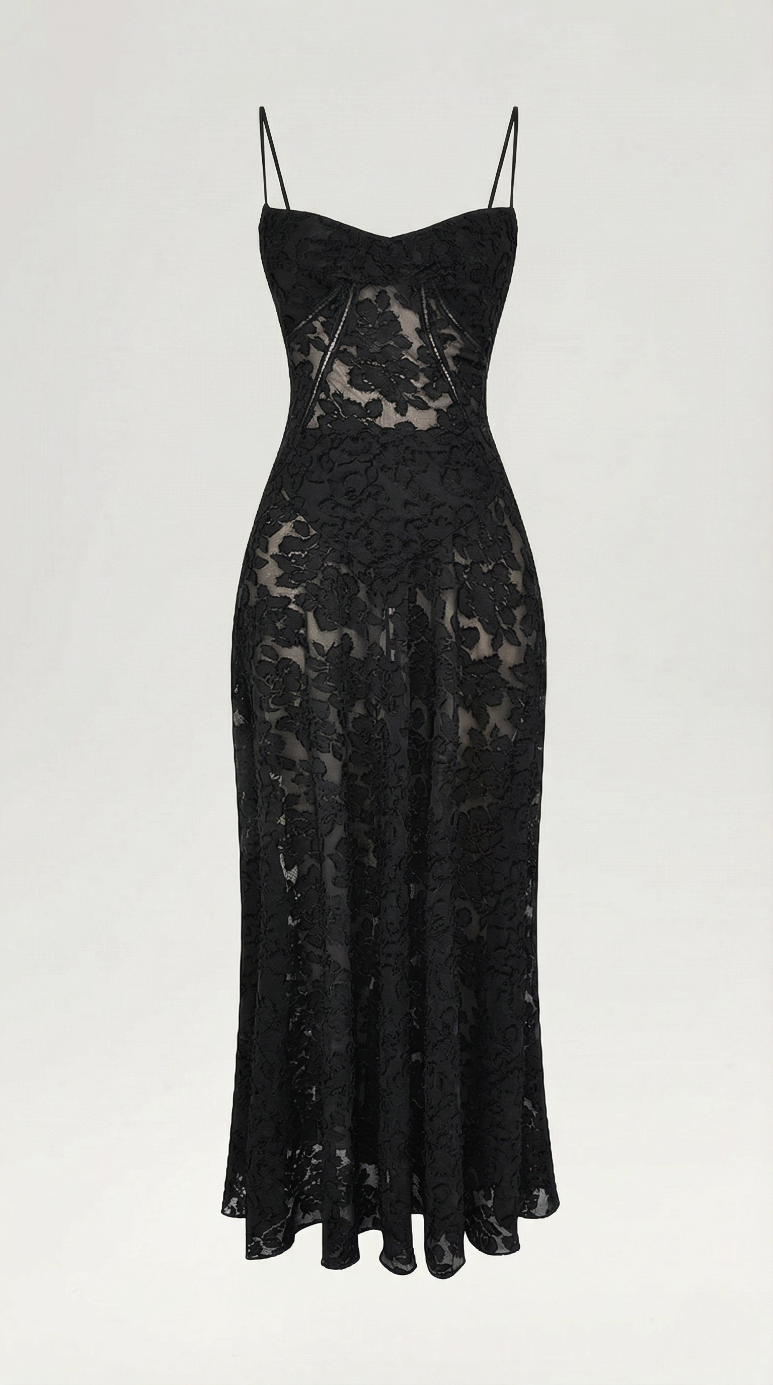 Lace Maxi Dress for Women - Elegant Floral Design - Perfect for Formal Events and Special Occasions