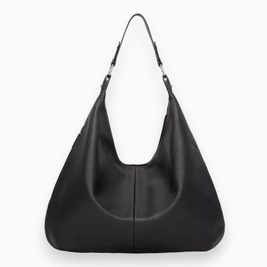 Leather Hobo Bag - Soft Casual Design - Stylish Handbag for Everyday Use - Functional and Versatile Accessory