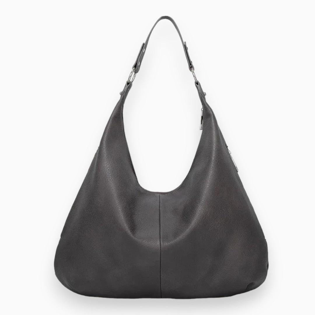 Leather Hobo Bag - Soft Casual Design - Stylish Handbag for Everyday Use - Functional and Versatile Accessory