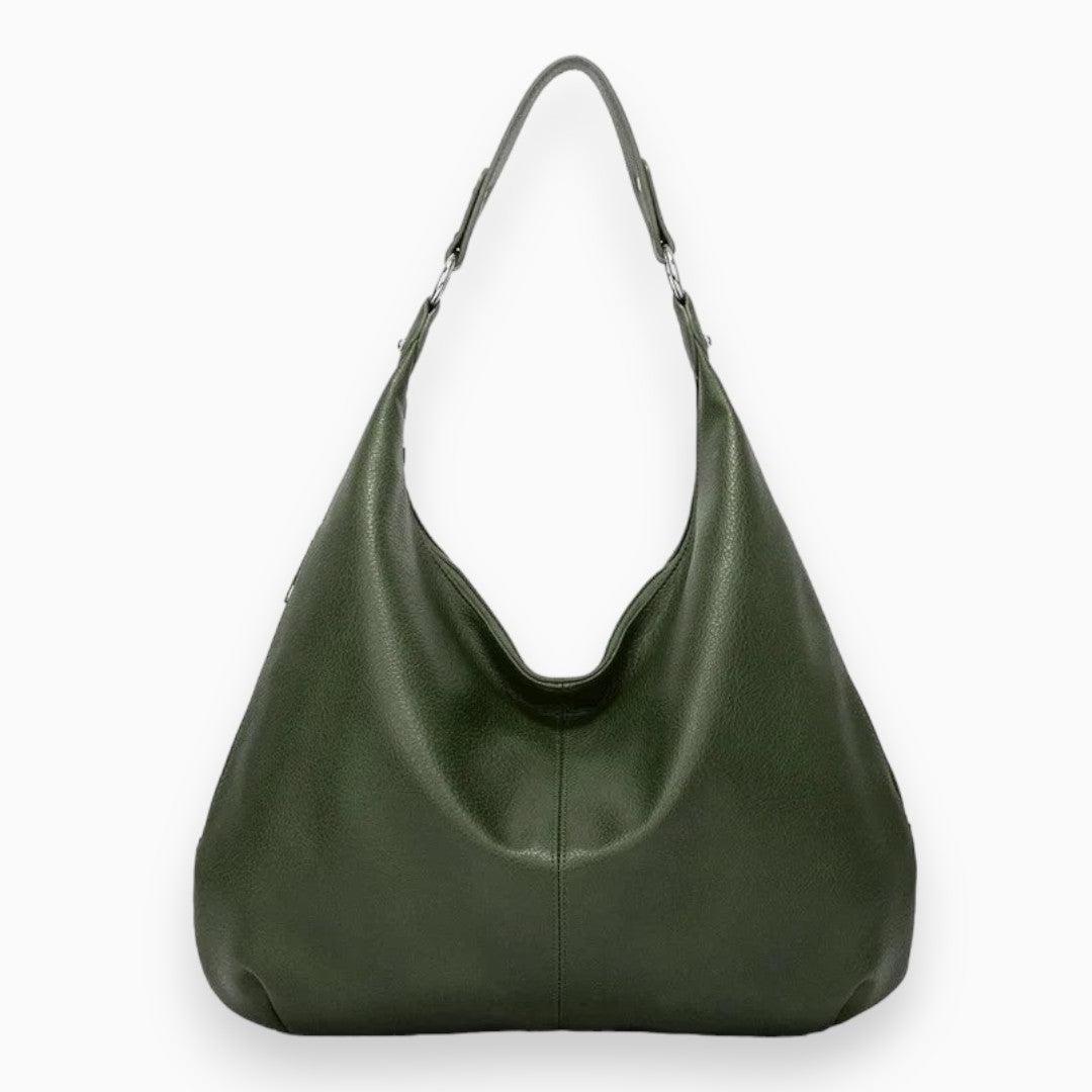 Leather Hobo Bag - Soft Casual Design - Stylish Handbag for Everyday Use - Functional and Versatile Accessory