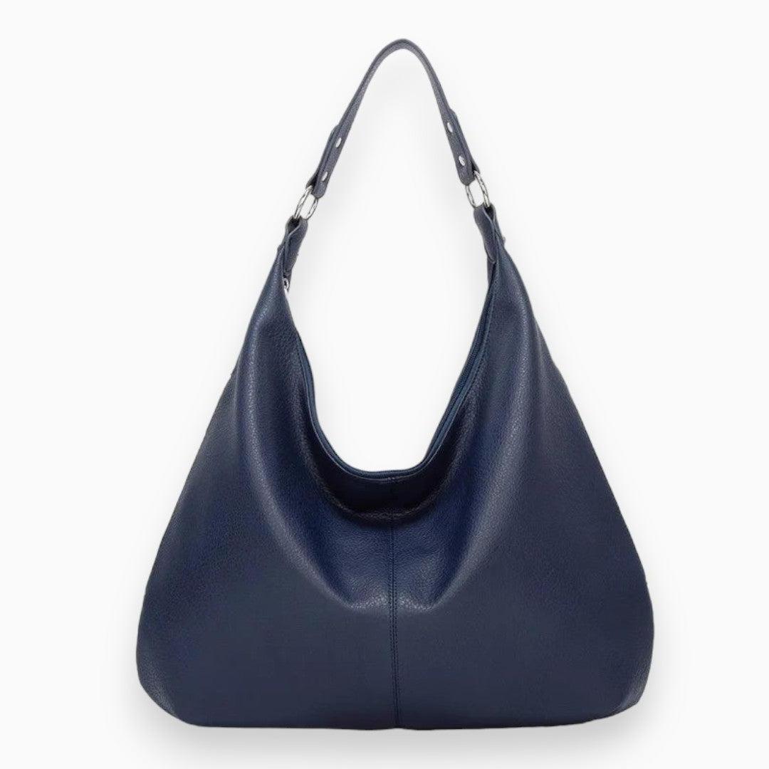 Leather Hobo Bag - Soft Casual Design - Stylish Handbag for Everyday Use - Functional and Versatile Accessory