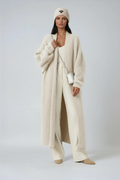 Long Open Wool Cardigan for Women | Soft Knit Sweater for Layering
