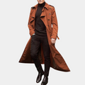 Men's Belted Trench Coat - Elegant Design, Versatile Outerwear for Casual and Formal Wear, All-Season Style