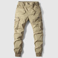 Men's Black Cargo Jogger Pants | Cotton Blend Fabric | Casual Street Style | Comfortable Everyday Wear