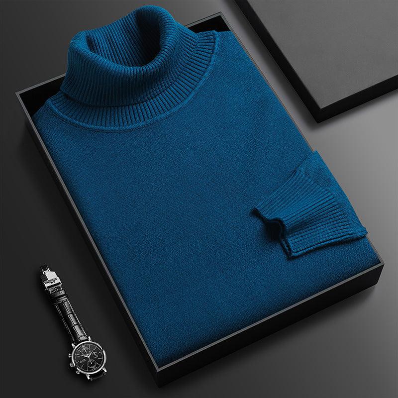 Men's Cashmere-Cotton Turtleneck Sweater for Luxury Comfort and Style