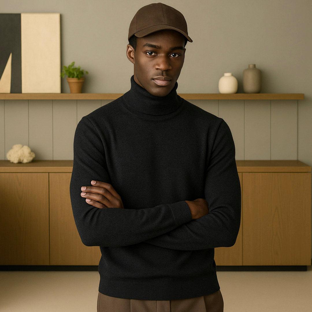 Men's Cashmere Turtleneck Sweater | Premium Material | Warm & Stylish Knitwear