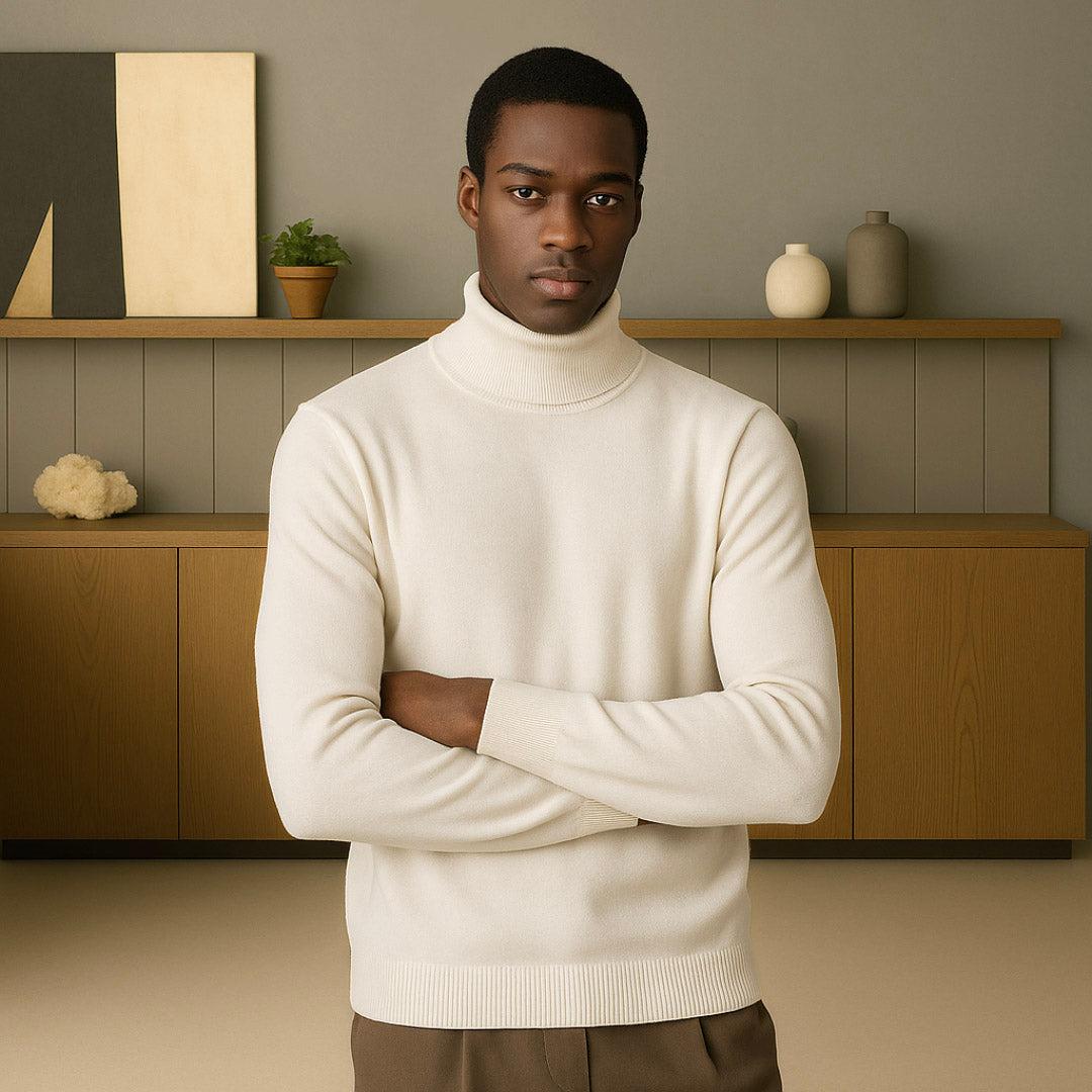 Men's Cashmere Turtleneck Sweater | Premium Material | Warm & Stylish Knitwear