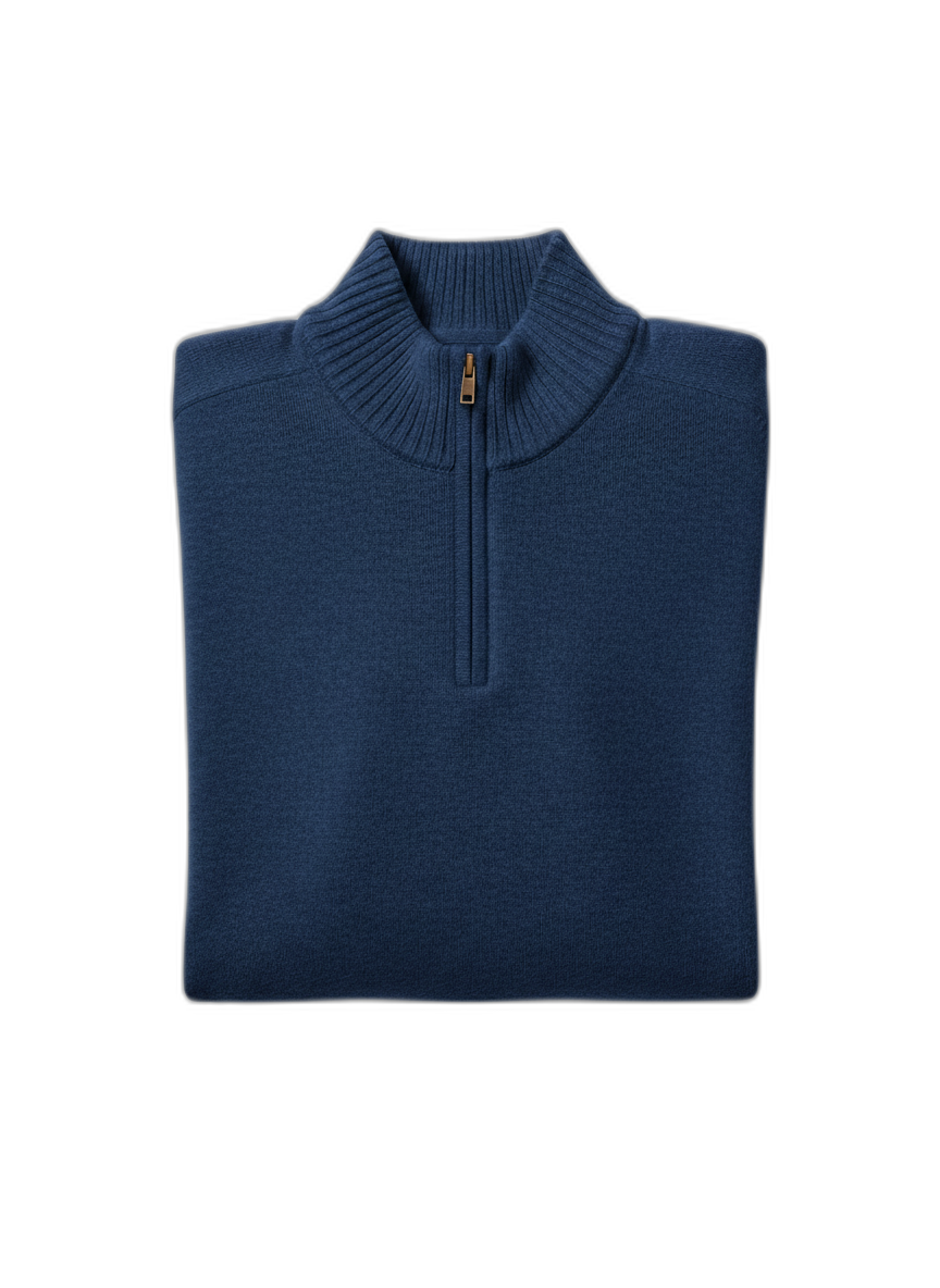 Men's Cashmere Zipper Sweater - Soft Knitwear for Casual and Formal Occasions - Versatile and Stylish Design