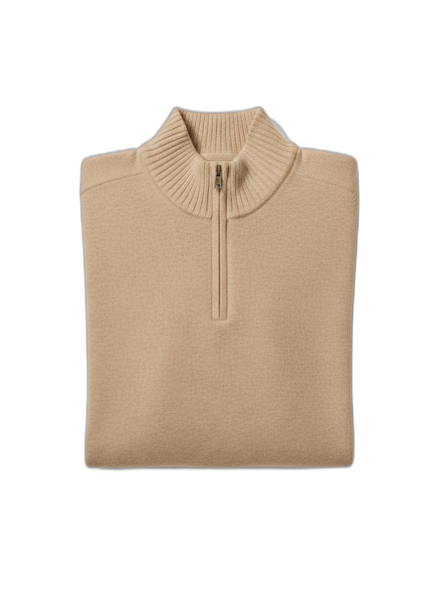 Men's Cashmere Zipper Sweater - Soft Knitwear for Casual and Formal Occasions - Versatile and Stylish Design