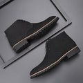 Men's Leather Casual Ankle Boots - Stylish Design for Everyday Wear - Comfortable and Durable Footwear