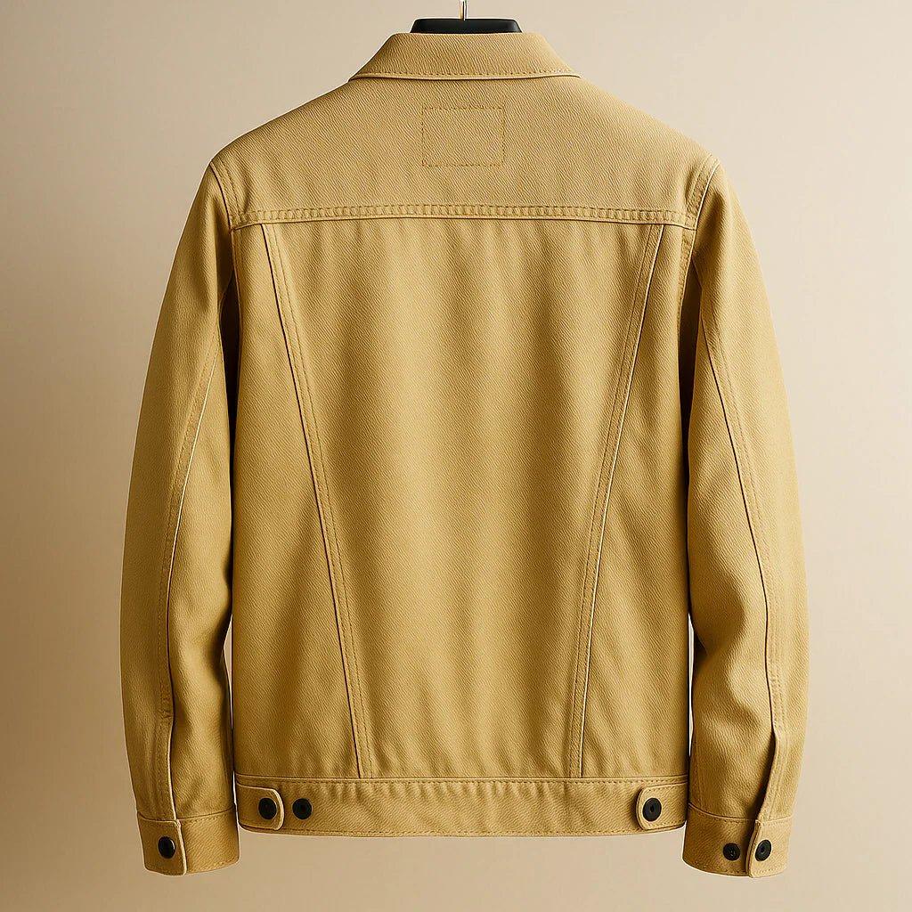 Men's Classic Denim Jacket - Durable Cotton Fabric - Casual Outerwear