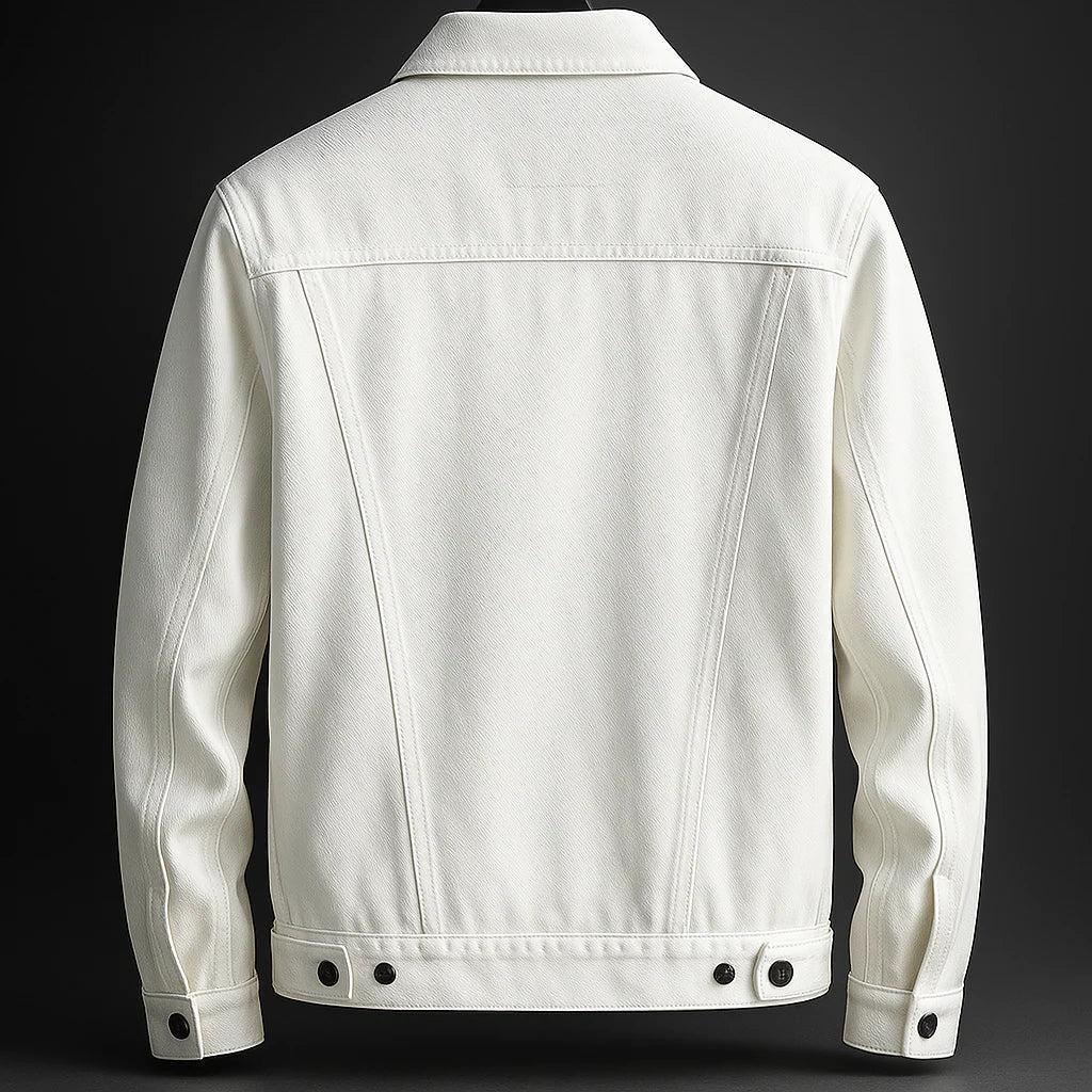 Men's Classic Denim Jacket - Durable Cotton Fabric - Casual Outerwear