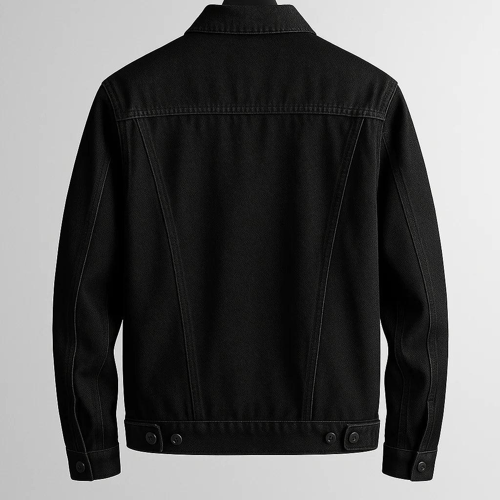 Men's Classic Denim Jacket - Durable Cotton Fabric - Casual Outerwear