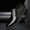 Men's Leather Lace-Up Dress Shoes | Classic Formal Footwear for Office and Events