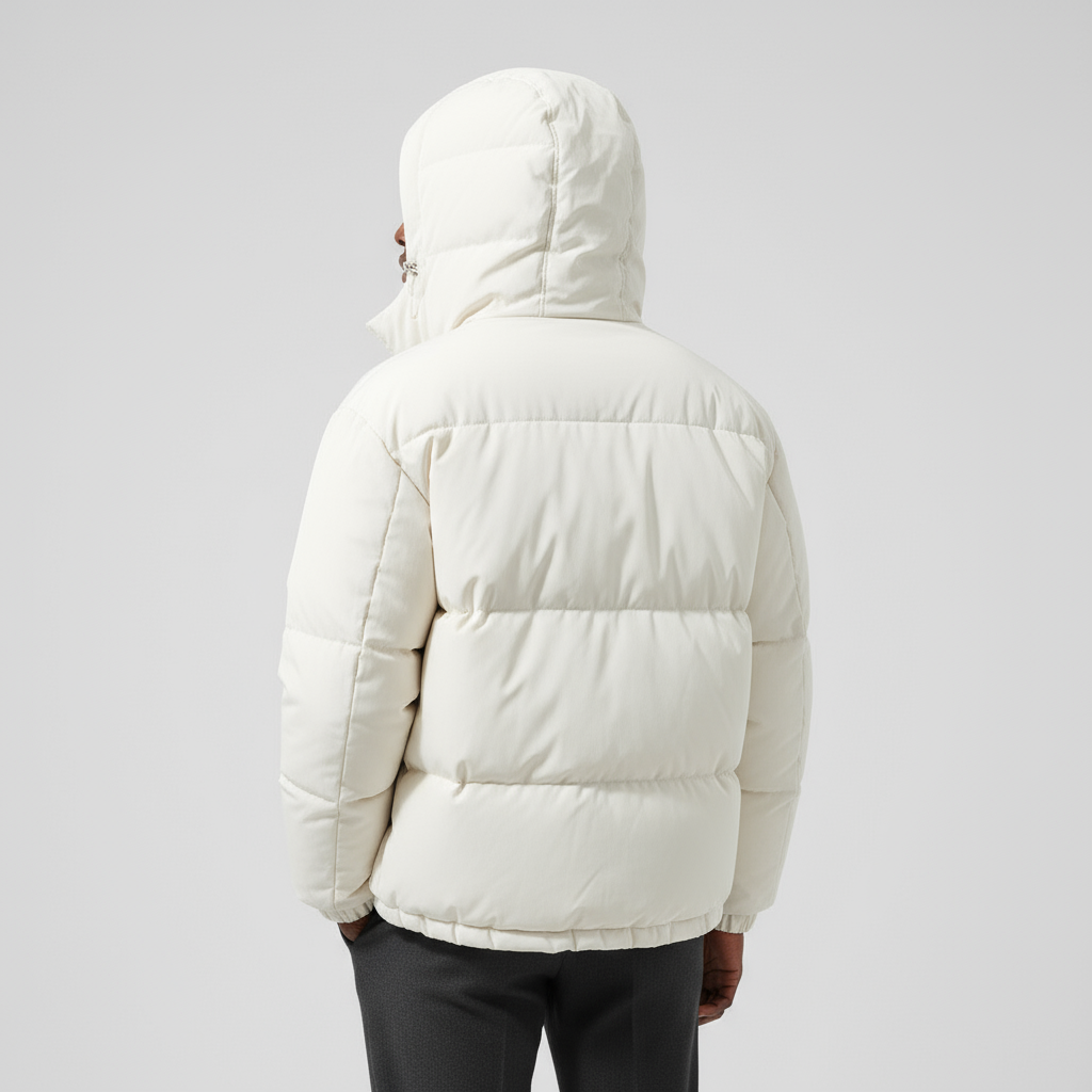 Men's Waterproof Windproof Down Puffer Jacket - Insulated Winter Coat for Outdoor Activities