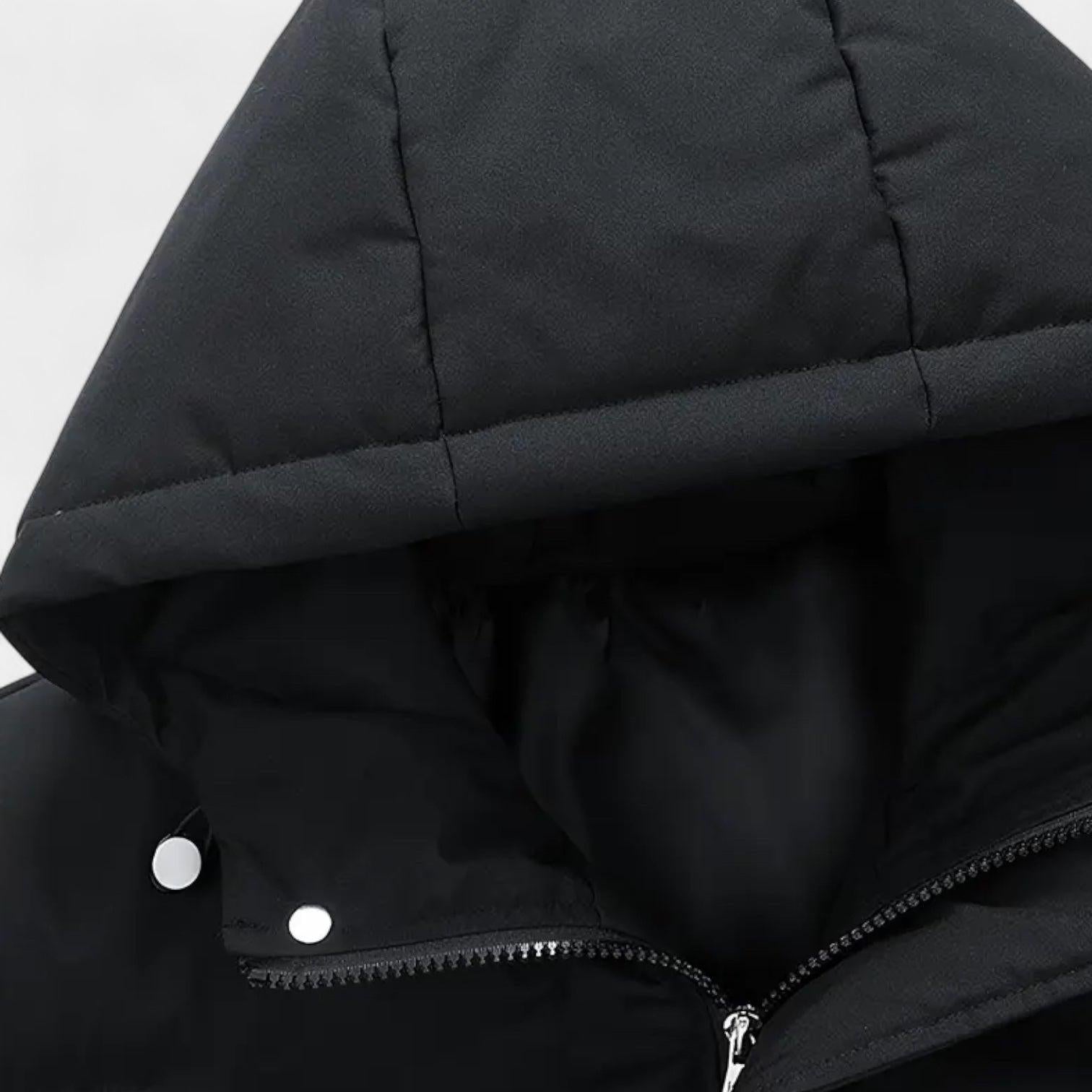 Men's Waterproof Windproof Down Puffer Jacket - Insulated Winter Coat for Outdoor Activities