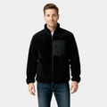 Men's Full-Zip Fleece Jacket - Warm Polyester - Casual Style - Ideal for Outdoor Activities and Everyday Wear