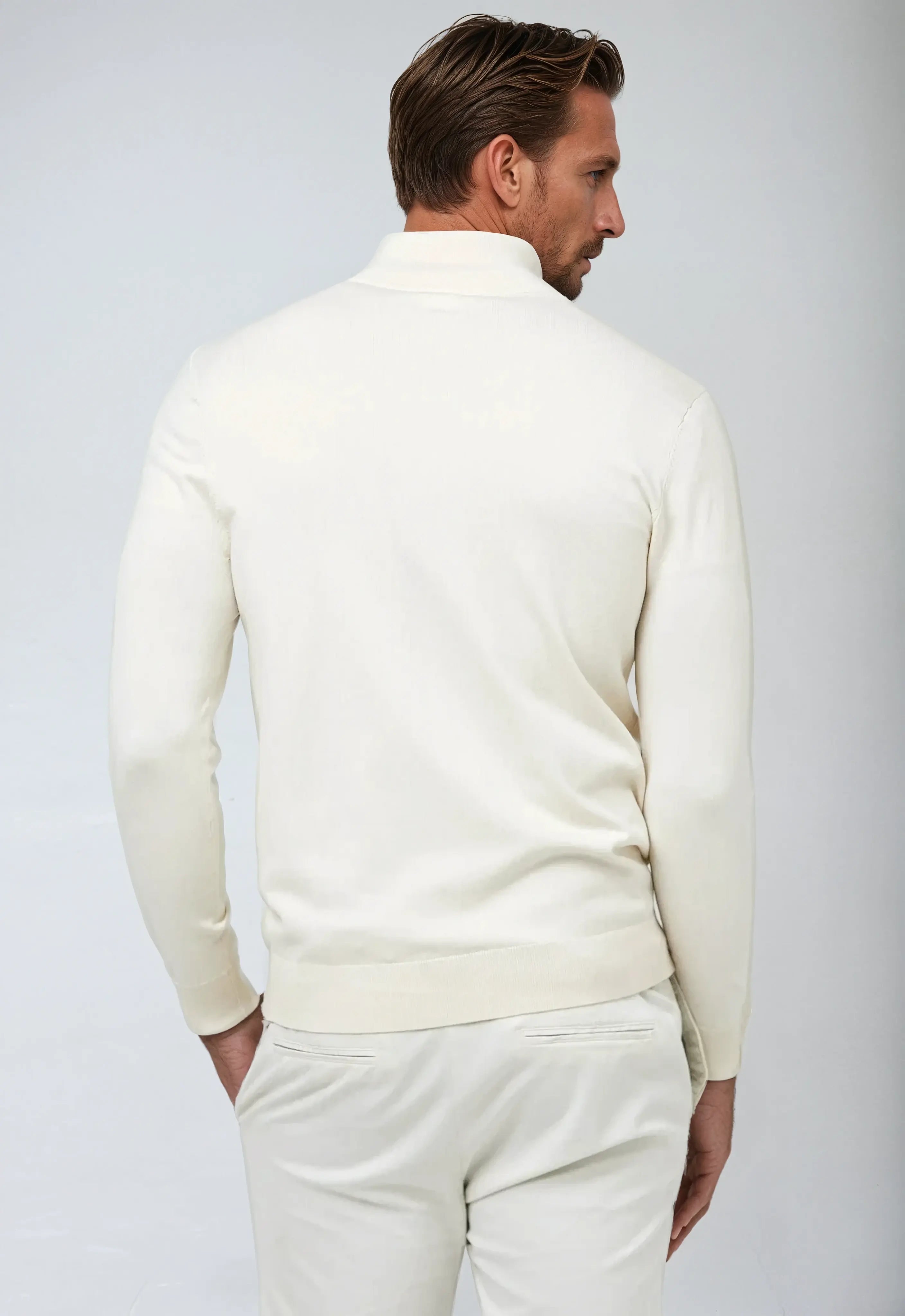 Men's Half Zip Sweatshirt | Comfortable Cotton Blend | Classic Casual Style | Everyday Wear for Men