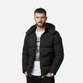 Men's Insulated Hooded Puffer Jacket - Warm Winter Outerwear for Cold Weather Adventures