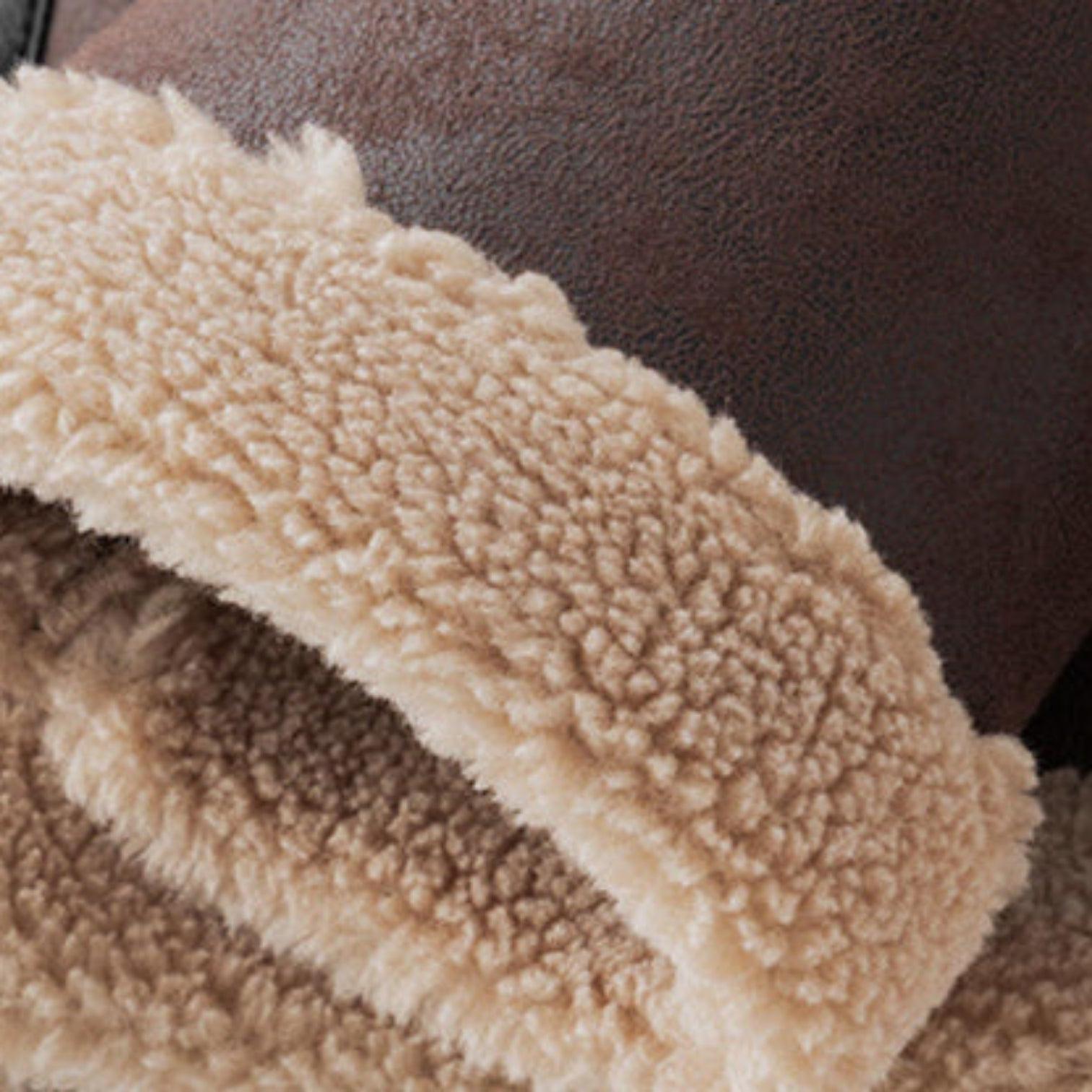 Men's Genuine Leather Aviator Jacket - Classic Design for Casual Wear and Outdoor Activities