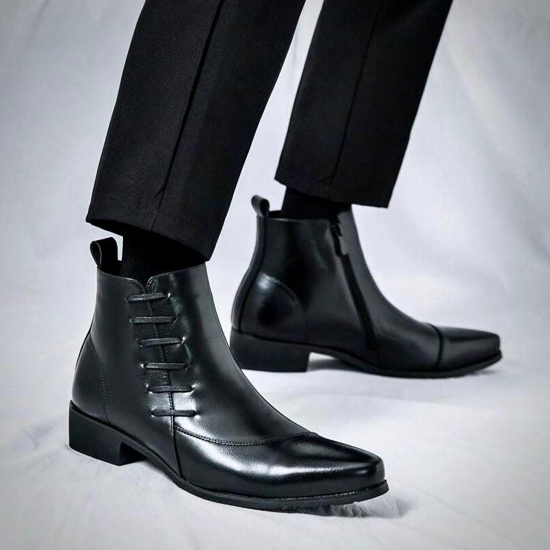 Men's Leather Dress Boots | Refined Style for Formal Occasions