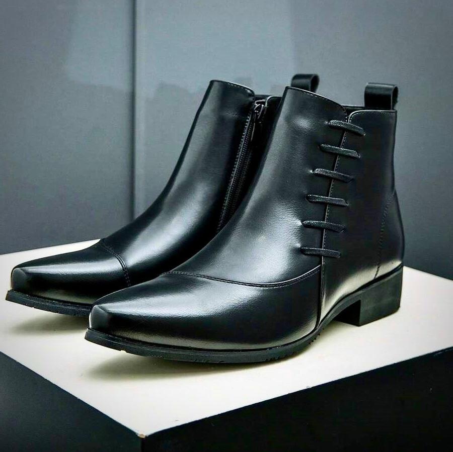 Men's Leather Dress Boots | Refined Style for Formal Occasions
