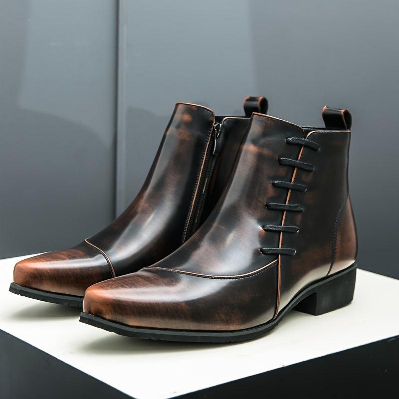 Men's Leather Dress Boots | Refined Style for Formal Occasions