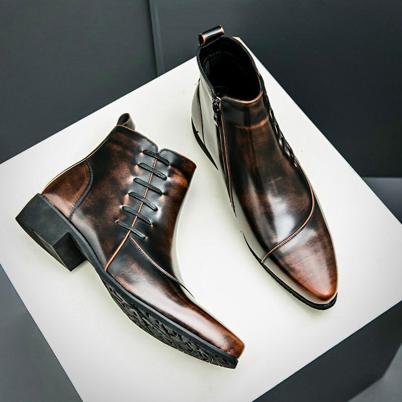 Men's Leather Dress Boots | Refined Style for Formal Occasions