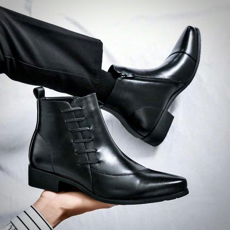 Men's Leather Dress Boots | Refined Style for Formal Occasions