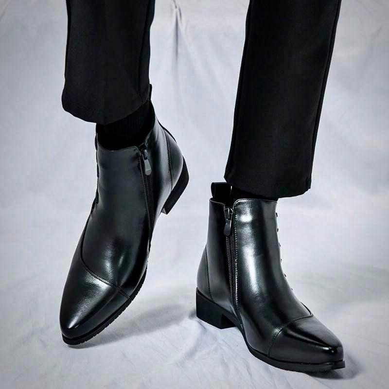 Men's Leather Dress Boots | Refined Style for Formal Occasions