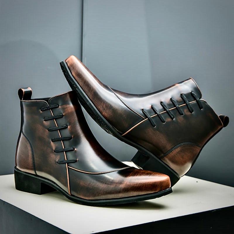 Men's Leather Dress Boots | Refined Style for Formal Occasions