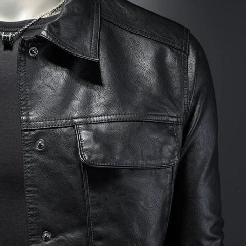 Men's Leather Rider Jacket | Premium Quality | Classic Biker Style | Black
